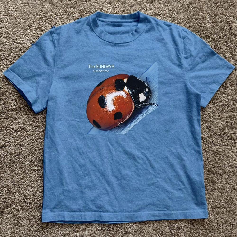 Blue The Sundays Ladybug Cotton T Shirt